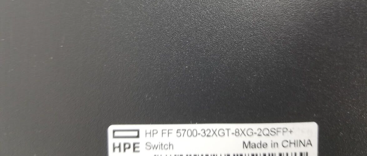 HP FF 5700 JG898A HPE FlexFabric 5700-32XGT-8XG-2QSFP+ HP FF 5700 JG898A HPE FlexFabric 5700-32XGT-8XG-2QSFP+
