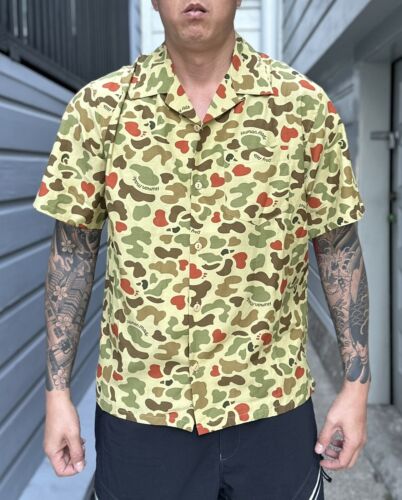 Human Made Duck Camo Aloha Shirt Nigo Bape Brand New $260 XL Made in Japan