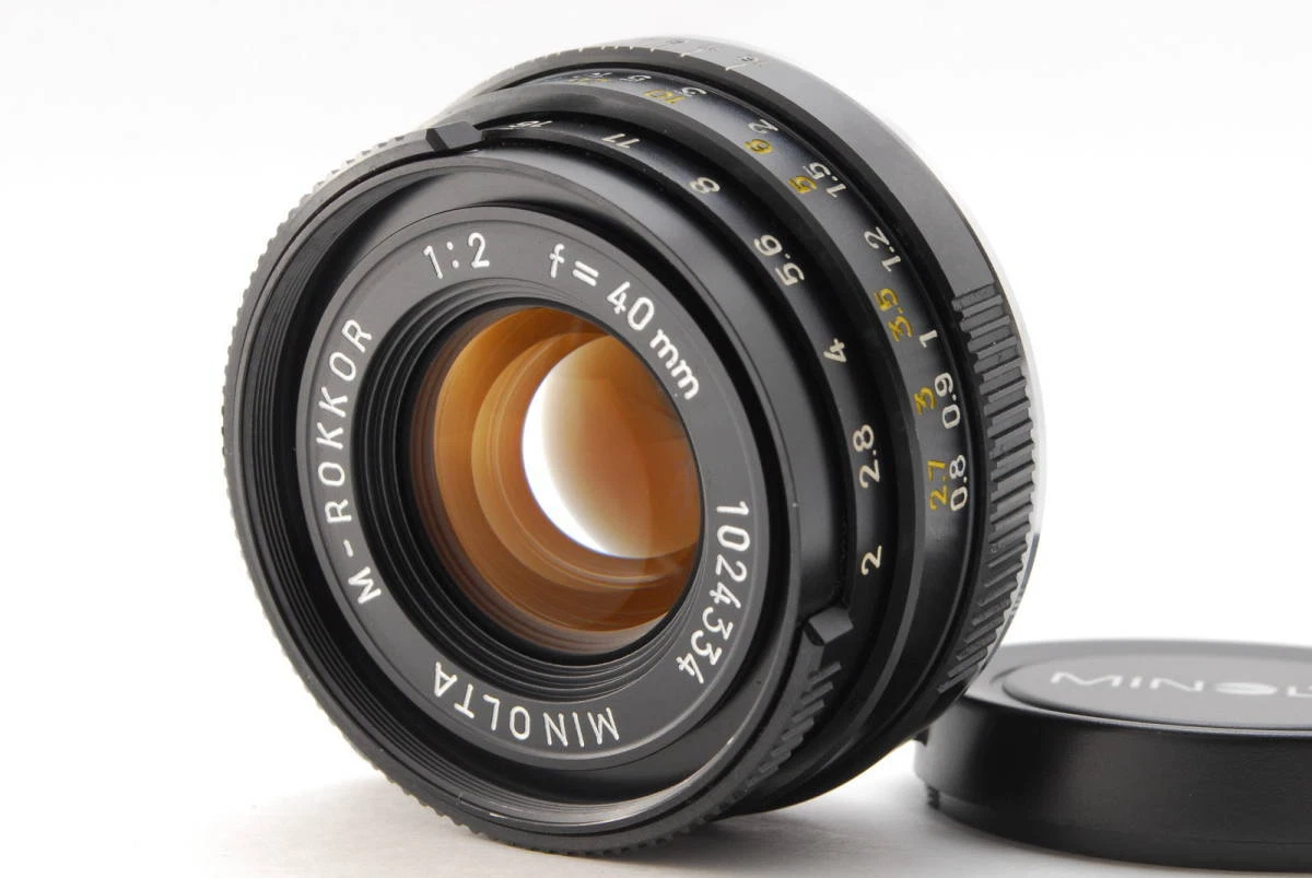 Leitz Minolta M-Rokkor 40mm F2 for CLE CL Leica M Mount Lens [Exc