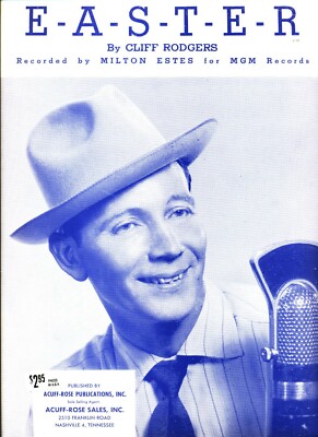 MILTON ESTES E-A-S-T-E-R SHEET MUSIC-PIANO/VOCAL/GUITAR/CHORDS-1950-RARE-NEW!!