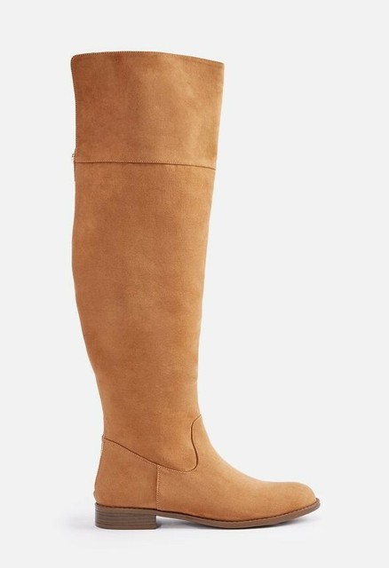 camel flat boots