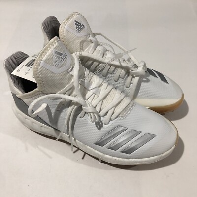 Adidas Boost Icon 4 Cleats Men's Baseball Size 6.5 White Silver B27904 NEW