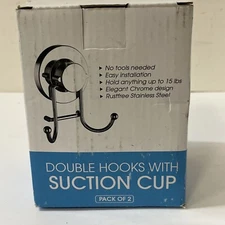 Double Hooks With Suction Cup