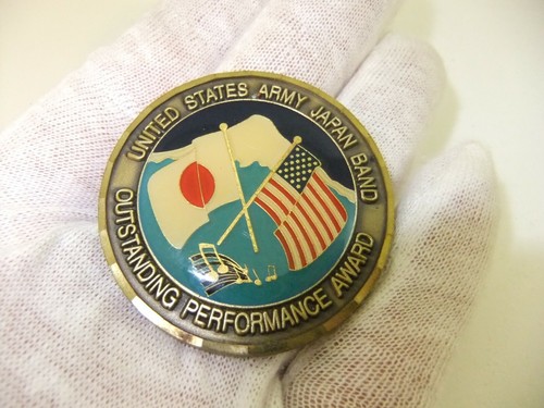 United States Army Japan Band Outstanding Performance Award Challenge Coin - Picture 1 of 11