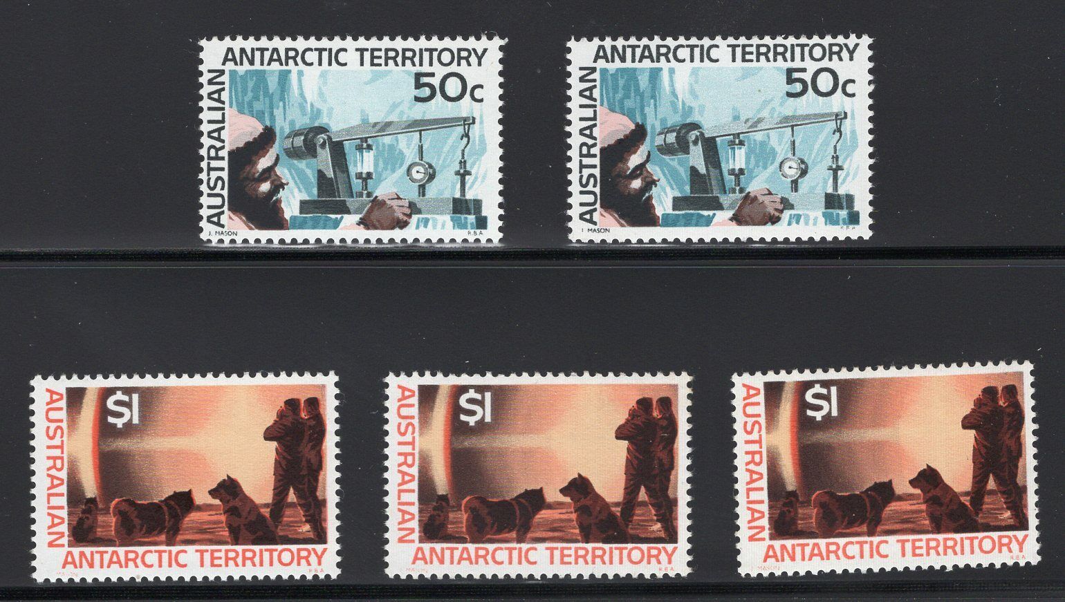 1966-68 Australia Antarctic. SC#L17-18. SG#17-18. Mint, Never Hi