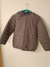 Gymboree brand childs reversable blue/gray jacket polyester shell fill size M
