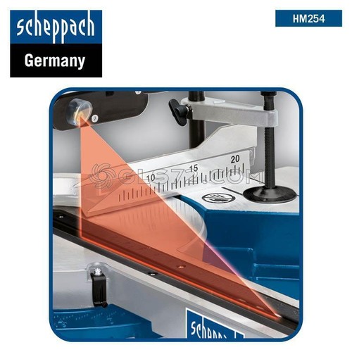 TRONCATRICE RADIALE LEGNO SCHEPPACH HM254 2000 W SEGA CIRCOLARE ø 255 LASER - Picture 2 of 7