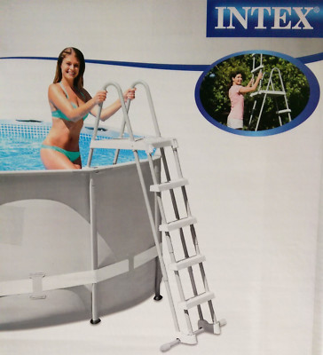 Intex Poolleiter 122 - 132 cm Pool Poolsicherheitsleiter Leiter 28077