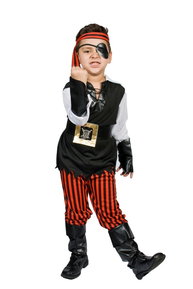 Vestito Pirata Per Carnevale Costume Da Pirata Per Ragazzi - Completo Bucaniere Taglie S, M (5-8 Anni), Tema Ahoy Matey Costume Bucaniere Ragazzi Taglia S M