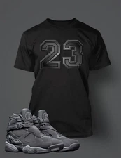 Sneaker 23 Tee Shirt to Match J8 Cool Gray Big Tall Small  Mens Graphic Tshirt