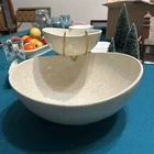 Red Wing Chip & Dip bowl - Speckled - Curvy Design - 2 piece set