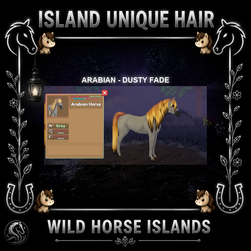 【希少品】INDLANA JONES／ARABIAN HORSE【シリアル番号】 Wild Horse Islands Arabians IUH Dominant, Chestnut Sabino ++(