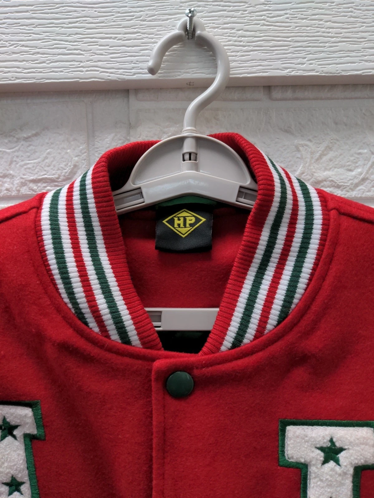 New I'm Happy Promise Men's Happy All-star Varsity Jacket Sz L image 4