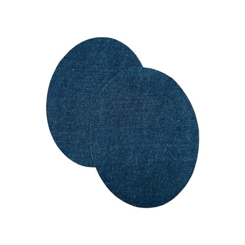 Jeansflicken oval im 2er Set - Denim Reparaturflicken zum Aufbügeln - Bild 11 von 11