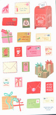 2 sheets Christmas Holiday Mail  Stickers Papercraft Planner Supply Crafts