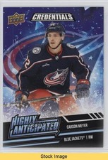 2022-23 Upper Deck Credentials Highly Anticipated Carson Meyer #HA-37 READ 0cq4