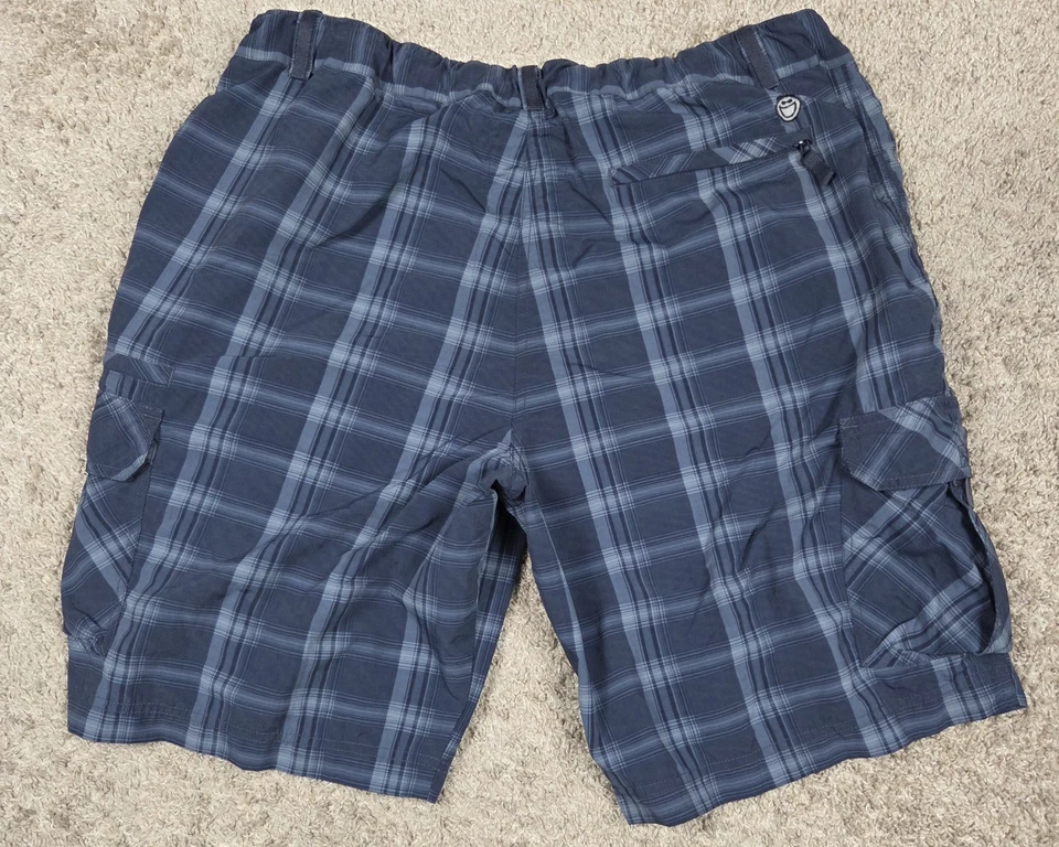 Pantalones Cortos Carga Life Is Good Azul A Cuadros Para Hombre XL Cordón Foto 2 de 4