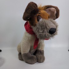 Disney 100 Decades Oliver and Company Co. Dodger Plush 1980s Dog Stuffed Animal