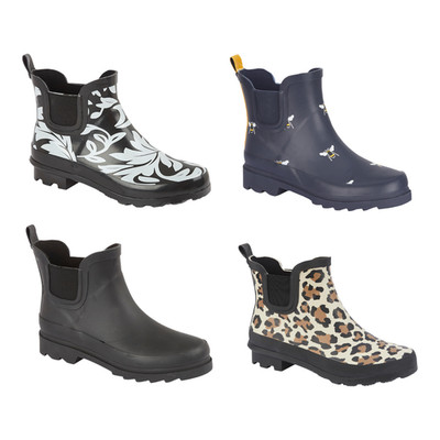 Urban Jacks Damen Wellibobs Damen Gummistiefel Festival Garten wasserdicht Größe