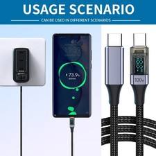 Speed USB C to Type C Charging Cable Power Output Display 480Mbps Data Cord