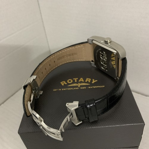 Rotary Herren Edition 1895 Automatik Skelett Schwarz Lederband Uhr GS10039 - Bild 10 von 14