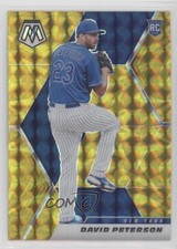 2021 Panini Mosaic Rookie Reactive Yellow Mosaic Prizm David Peterson #256 14x1