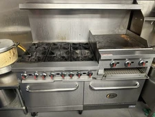 Cooking Performance Group S60-GS24-L Liquid Propane 6 Burner 60" Range with 24"