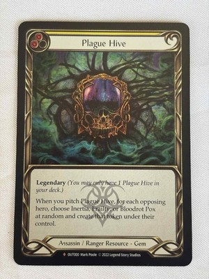 Plague Hive Rainbow Foil Outsiders Fable Flesh and Blood TCG FAB