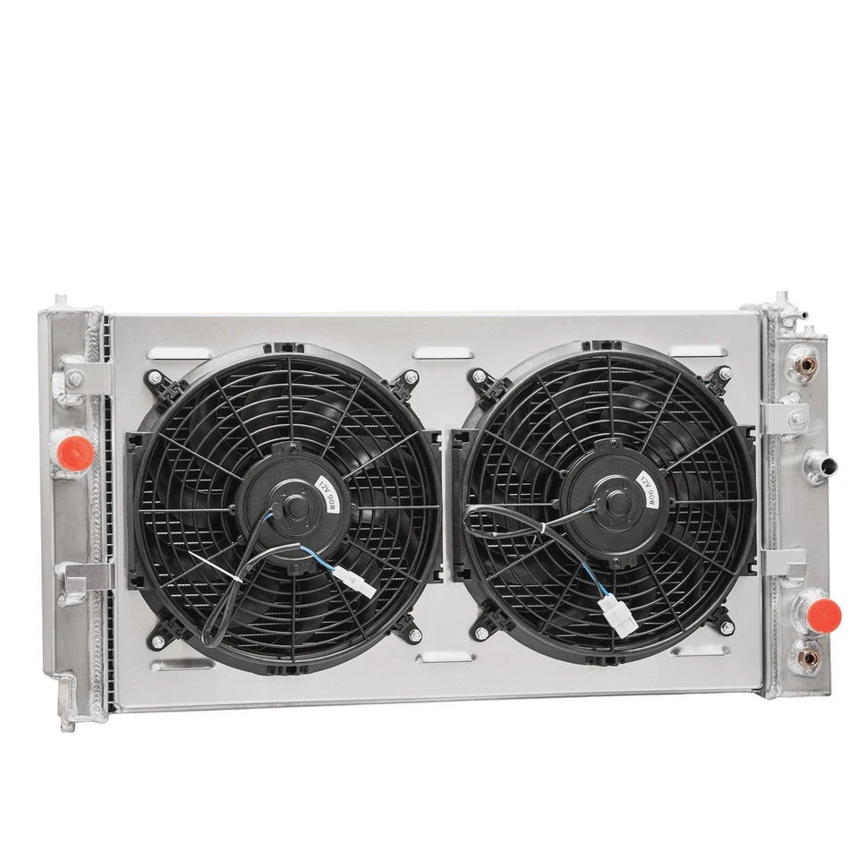 3-Row Radiator+Shroud Fan For 1997-05  Chevy Malibu Pontiac Grand Am  Oldsmobile Foto 4 de 4