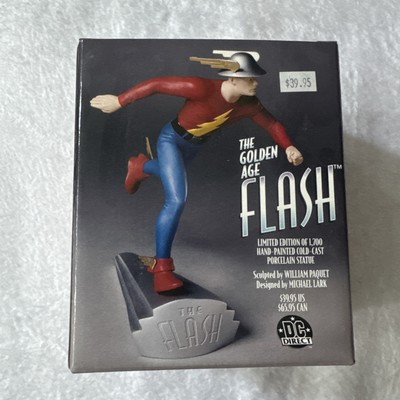Golden Age Flash 7'' Cold-Cast Porcelain Statue DC Direct 0020 /1700 