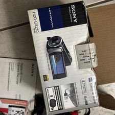 Sony Handycam HDR-CX210 HD Camcorder Blue 30x Zoom Image Stabilization LCD