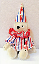 1990 vintage Steiff Ltd Edition jointed white mohair Clown Teddy