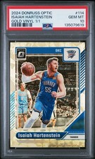 2024-25 Donruss Optic ISAIAH HARTENSTEIN #114 Gold Vinyl Superfractor 1/1 PSA 10