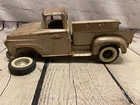 Vintage Tonka Step Side Pick Up Truck Brown Pressed Steel Parts Repair Restore