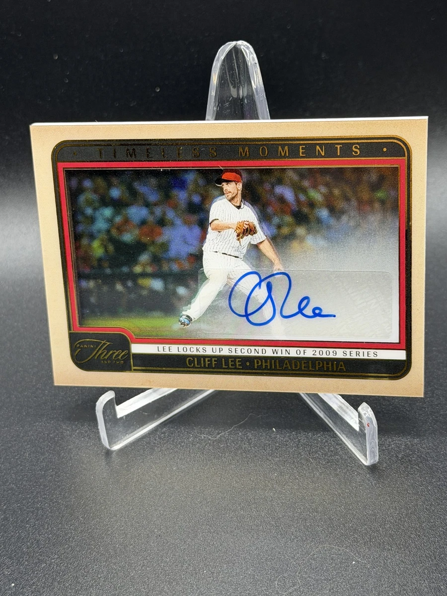 Cliff Lee Baseball Autographed Sports Trading Cards & Accessories