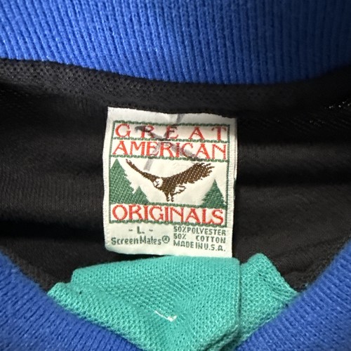 Vintage Great American Originals Polo Shirt Size Large USA Mustang Car - Picture 6 of 8