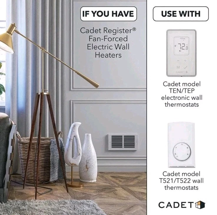 Cadet RM162 • PN 00426 • 240V / 1600W • In Wall Heater • No Thermostat • New! - Image 2 of 4