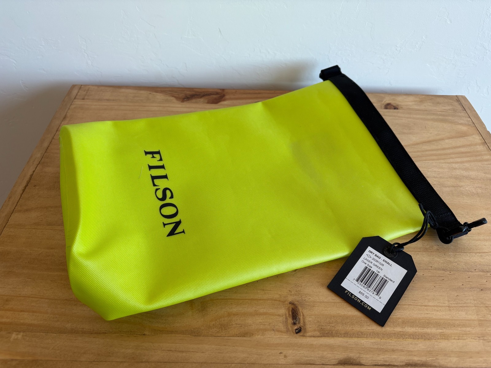 Filson Small Dry Bag 20261028 Laser Green Waterproof - New