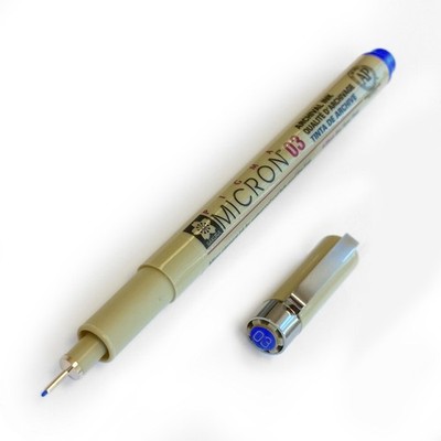 Sakura Micron - Pigment Fineliners - 0.3mm - Blue [Pack of 3]
