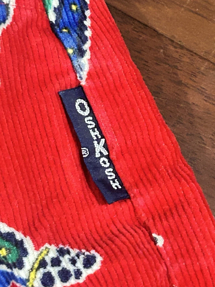 Pantalones de pana de construcción/tractores rojos Osh Kosh B’Gosh vintage 4T Foto 2 de 4