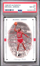 Michael Jordan 1998-99 SP Authentic #2 PSA 8 Bulls HOF GOAT