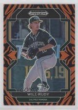 2022 Panini Prizm Draft Picks Tiger Stripes Prizm 74/99 Will Rudy #PDP162 6k2