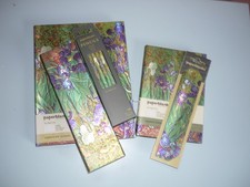 Paperblanks Set Notizbuch Van Gogh Waserlilien Set 5 Teile Lesezeichen ..Neu