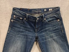 Miss Me Bootcut Jeans Women’s 28x33 JP6073B Fleur De Lis Embroidered VTG