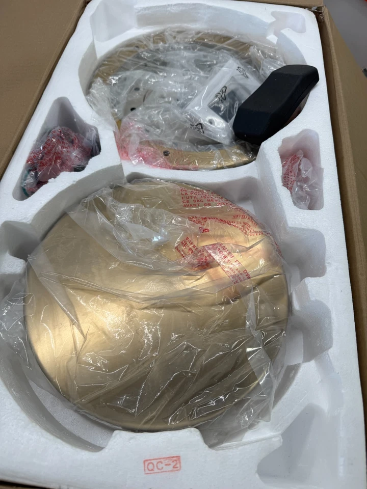 Craftmade BRX52SB5 Braxton 52" 5 Blade Indoor Ceiling Fan, Satin Brass *READ* - Image 3 of 4