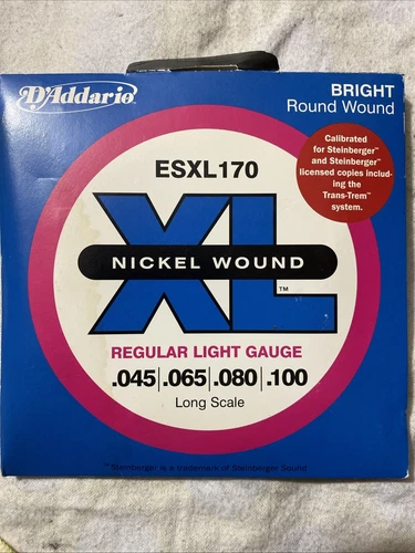 D'Addario ESXL170 Long Scale Double Ball End 45-100