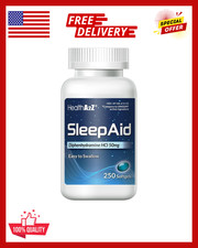 Sleep Aid, Diphenhydramine HCl 50mg, 250 Softgels, Supports Deeper Restful Sleep