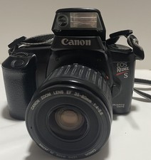 Canon Black EOS Rebel S 35mm Film Camera Zoom Lens W/ Lens Cap Untested/ AS IS