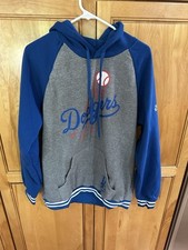 Los Angeles LA Dodgers XL 48  Hoodie Sweatshirt Giveaway Gray Blue LKNU 