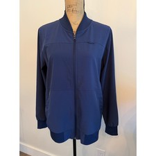 Hanes Women s Blue Scrub Jacket Size Large